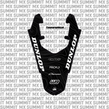 Surron Ultra Bee rear fender decal by Summit MX — Topographical style