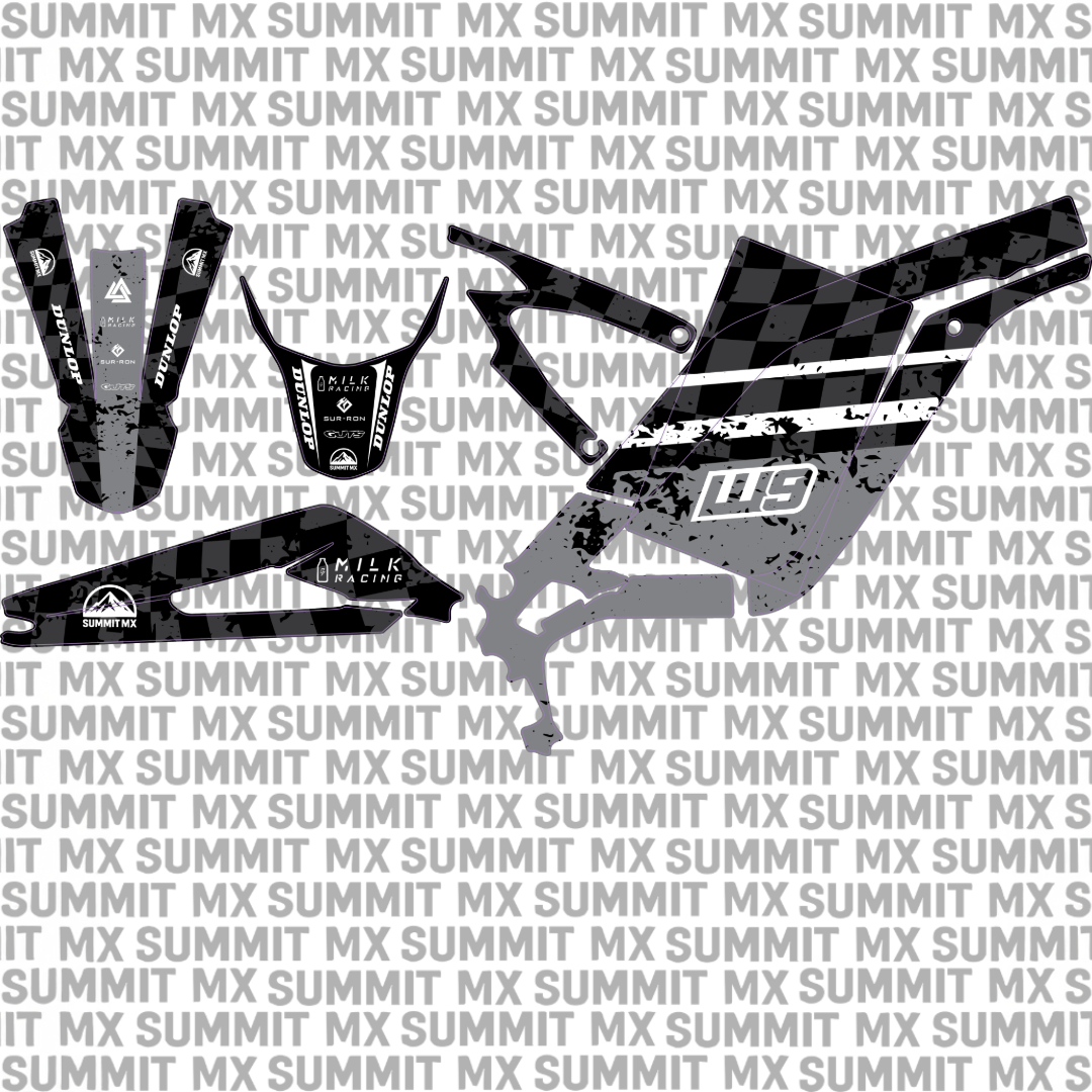 Surron Light Bee X custom graphics kit — pre-designed e-moto decal set