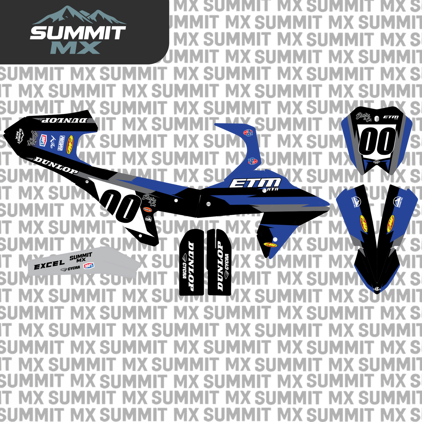 ETM RTR moto inspired graphics kit by Summit MX — finish option
