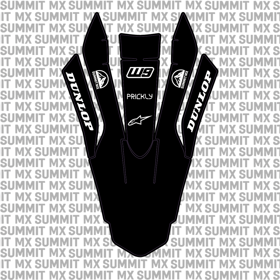 Surron Ultra Bee front fender decal by Summit MX — premium laminated vinyl