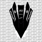 Surron Ultra Bee front fender decal by Summit MX — Outline style