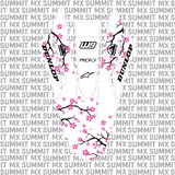 Surron Ultra Bee front fender decal by Summit MX — Topographical style