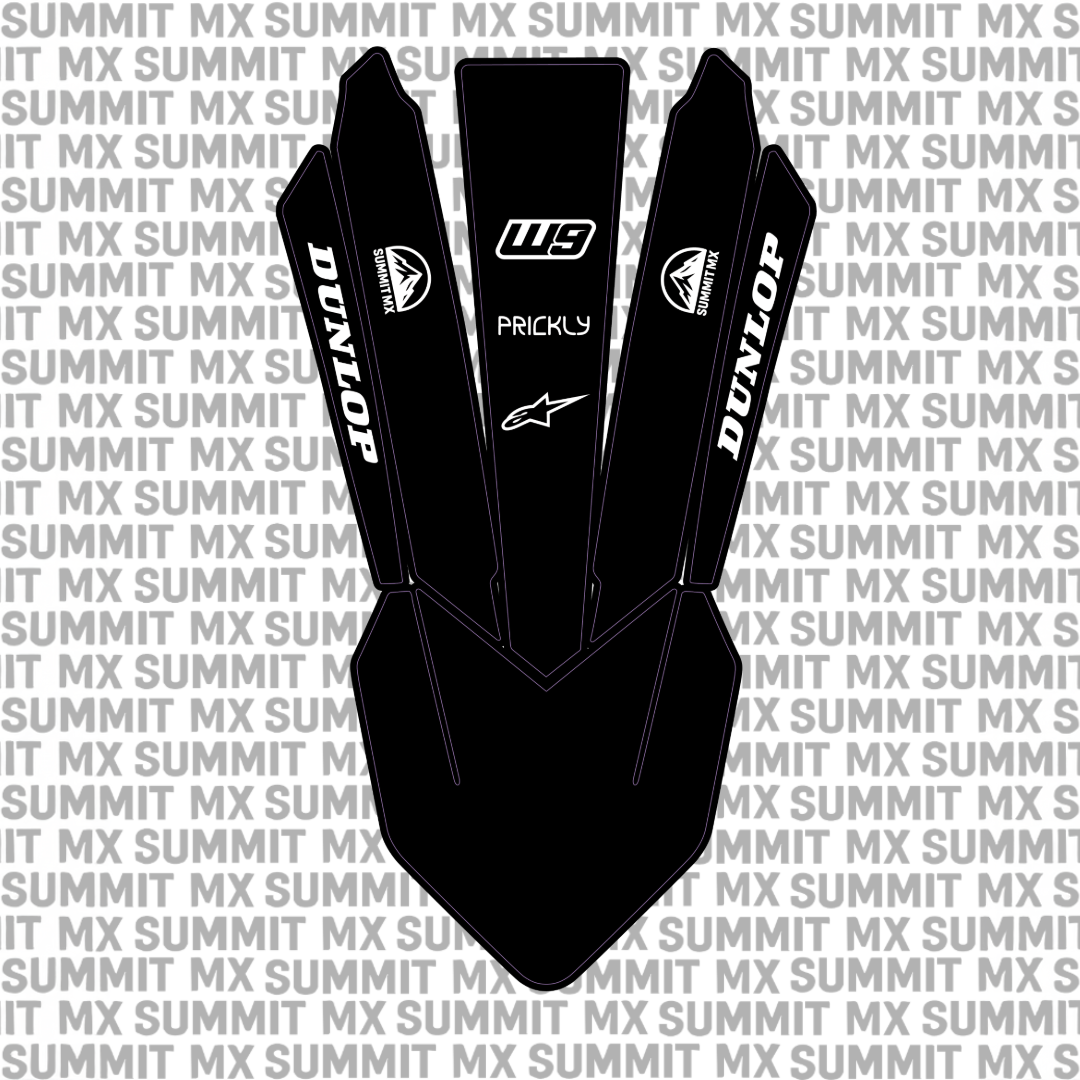 KTM 85 front fender decal for Surron Ultra Bee — decal design
