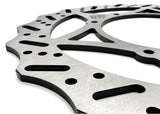 Heavy Hitter Ultra Bee front and rear brake rotor, cut-style detail