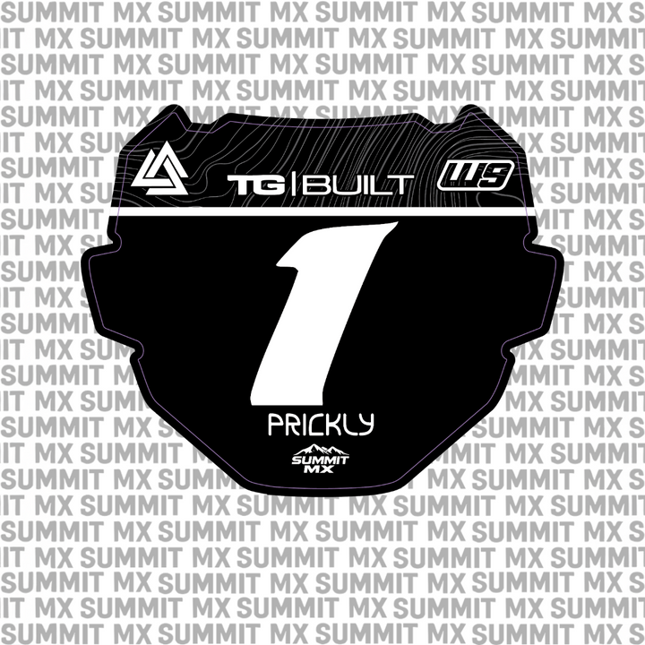Ridgeline Number Plate Decal for ODI