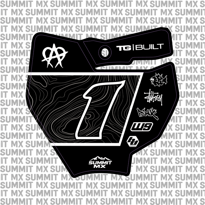 Switchback Number Plate Decal for KTM 65