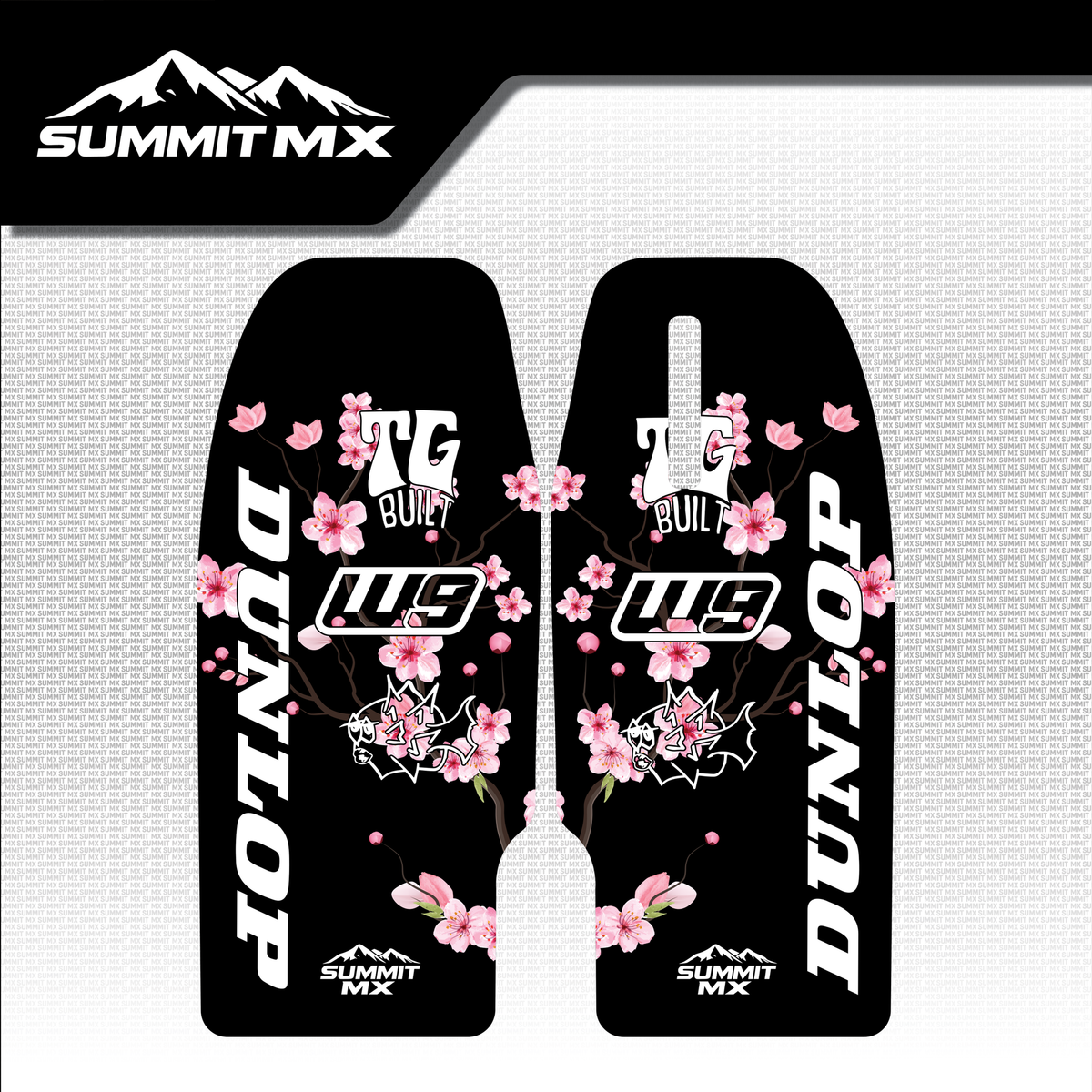 Cherry Blossom Decal for Yozma IN10 Fork Guards