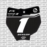Vertex Number Plate Decal