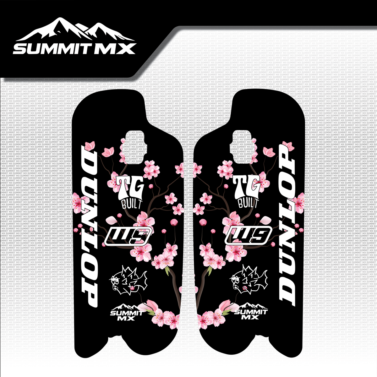 Cherry Blossom Decal for Fastace ALX13RC Fork Guards