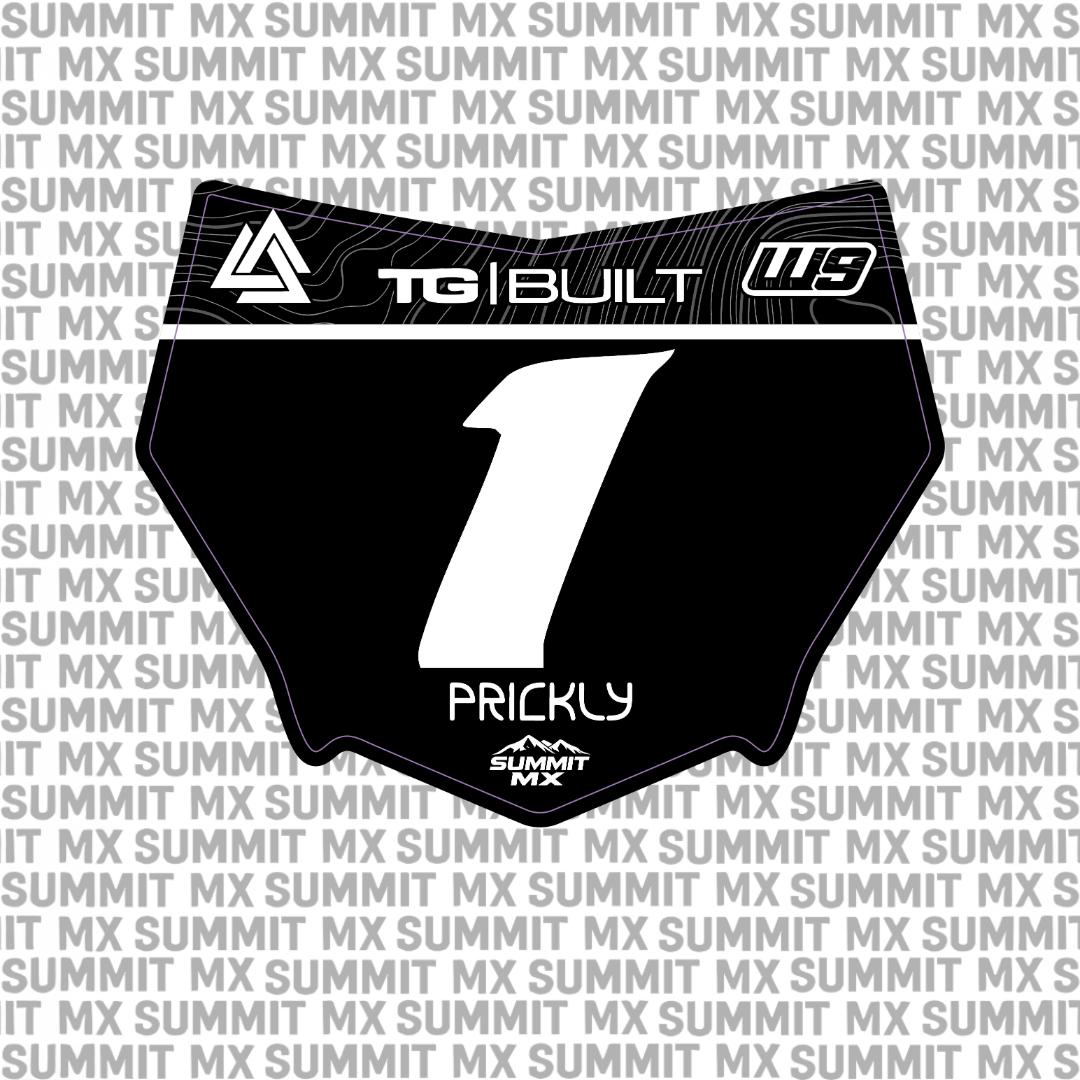 Ridgeline Number Plate Decal for Motocutz