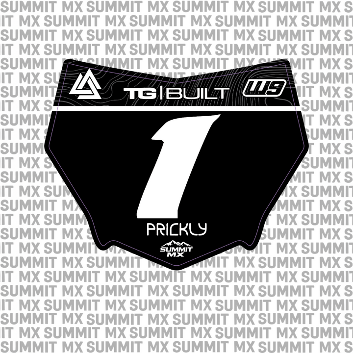 Ridgeline Number Plate Decal for Motocutz