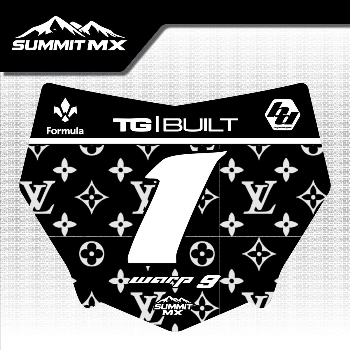 LV Number Plate Decal