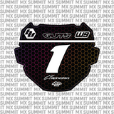 Hex Number Plate Decal