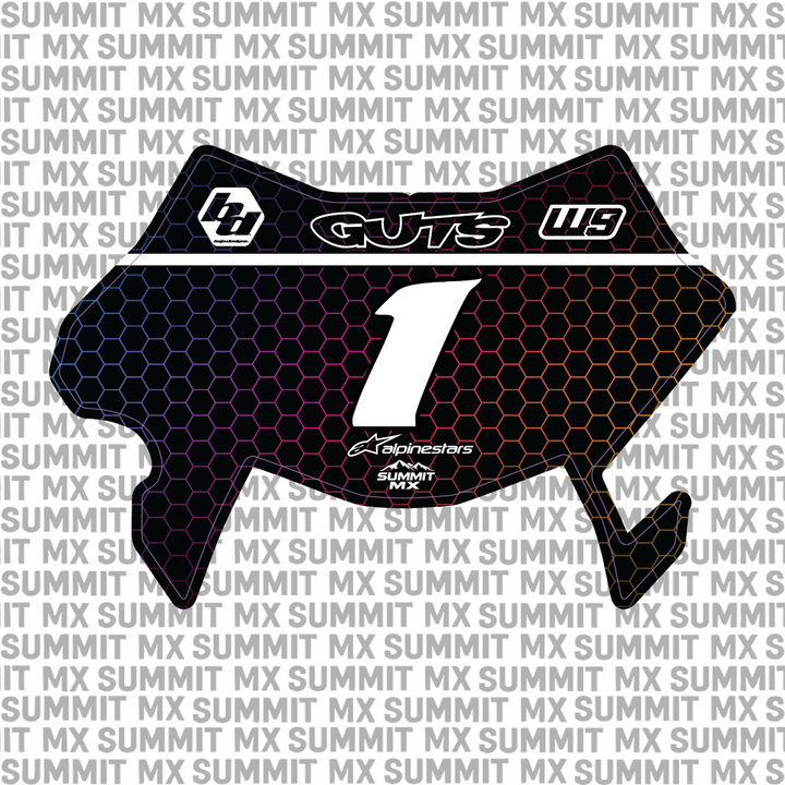 Hex Number Plate Decal for Sur-Ron Ultra Bee