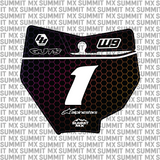 Hex Number Plate Decal