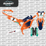 Surron Ultra Bee moto inspired graphics kit by Summit MX — color scheme detail