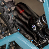E-Ride Pro Carbon Fiber Mud Guard — installed on E-Ride Pro