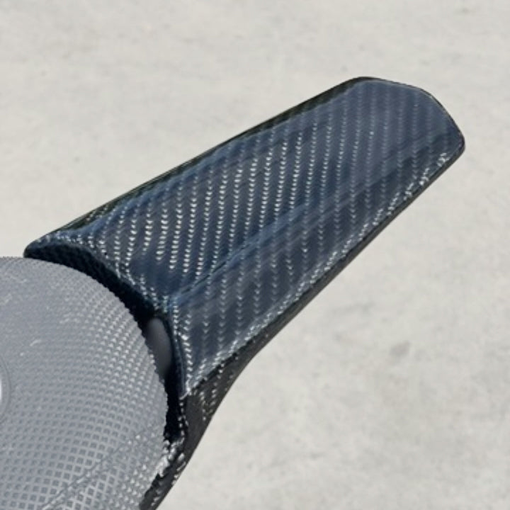 E-Ride Pro Carbon Fiber Rear Fender — carbon weave texture detail