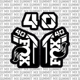 Fox 40 Fork Tube Decal