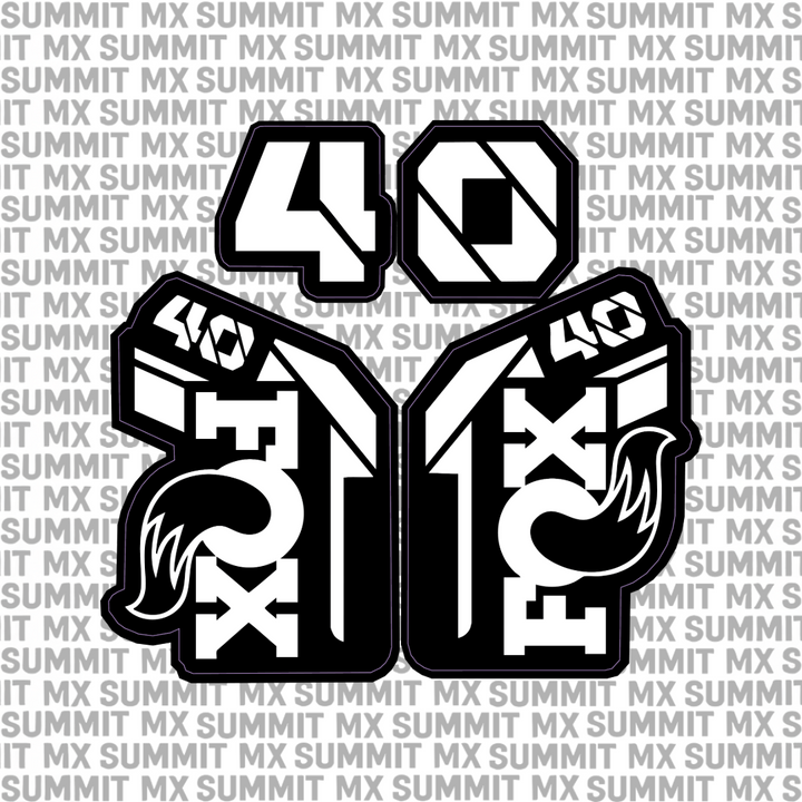 Fox 40 Fork Tube Decal