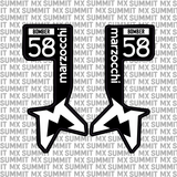 Marzocchi Bomber Fork Tube Decal