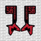 Marzocchi Bomber Fork Tube Decal