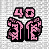 Fox 40 Fork Tube Decal