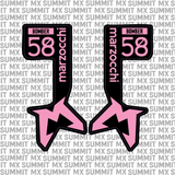 Marzocchi Bomber Fork Tube Decal