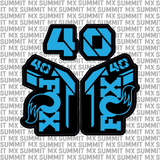 Fox 40 Fork Tube Decal