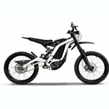 Surron Light Bee X solid color frame wrap by Summit MX — White Chrome
