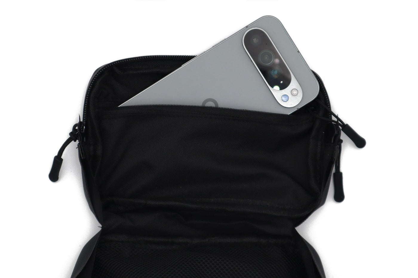 Havoc Bar Bag for Surron & Talaria — zipper pocket detail