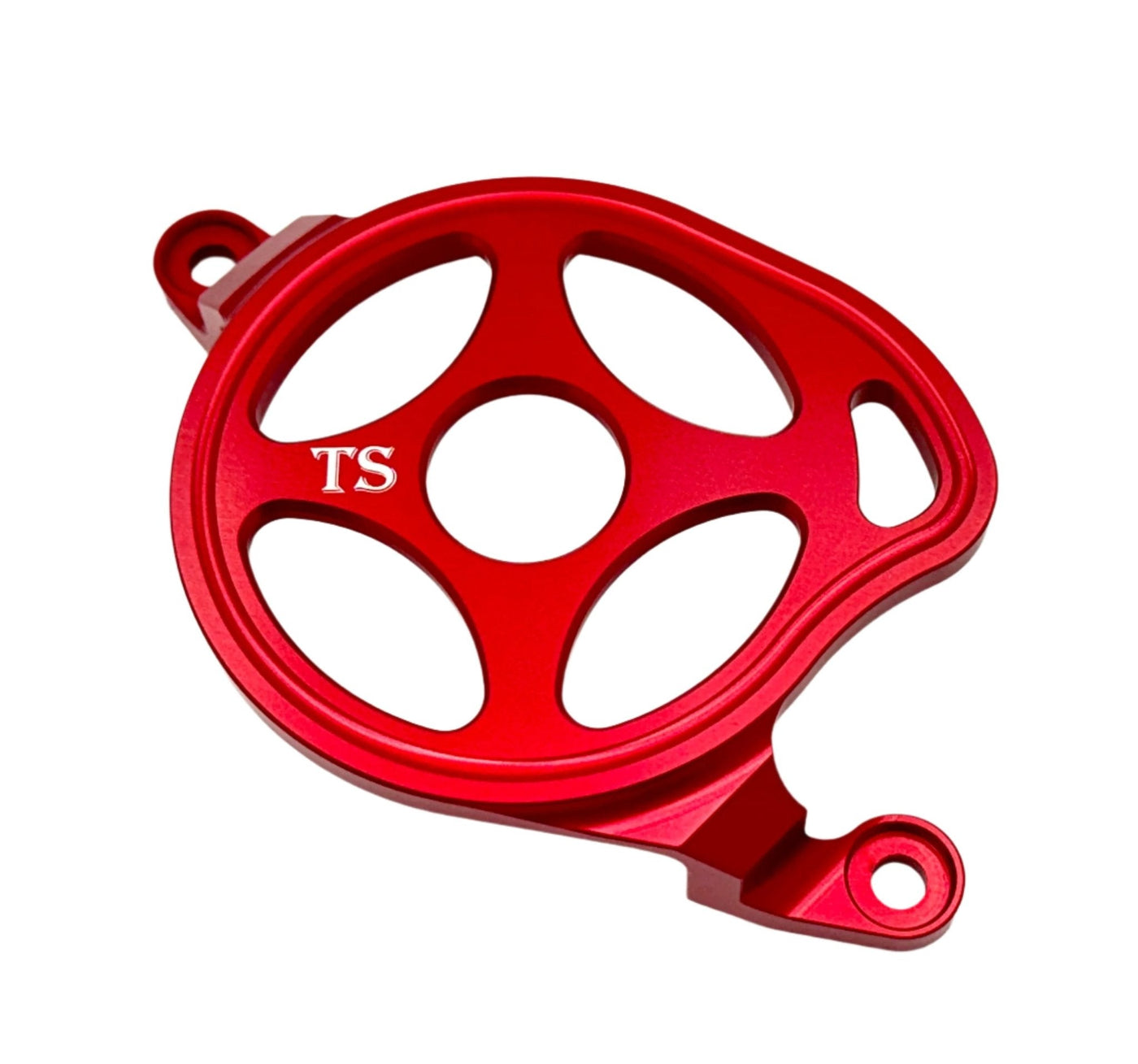 Aluminum open design motor cover for Surron Light Bee X — anodized finish