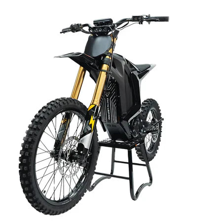 Arctic Leopard XE Pro S electric dirt bike — front three-quarter view