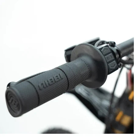 Arctic Leopard XE Pro S electric dirt bike — cockpit and handlebar view