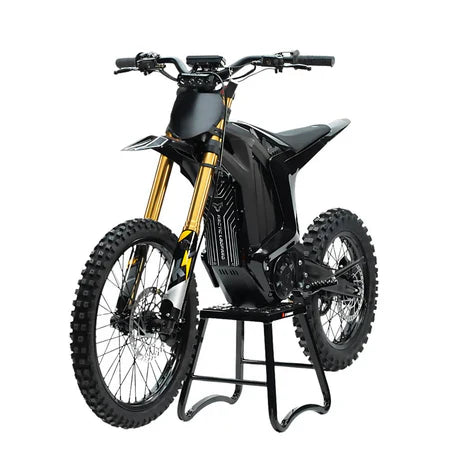 Arctic Leopard XE PRO S electric dirt bike — complete bike right side profile view