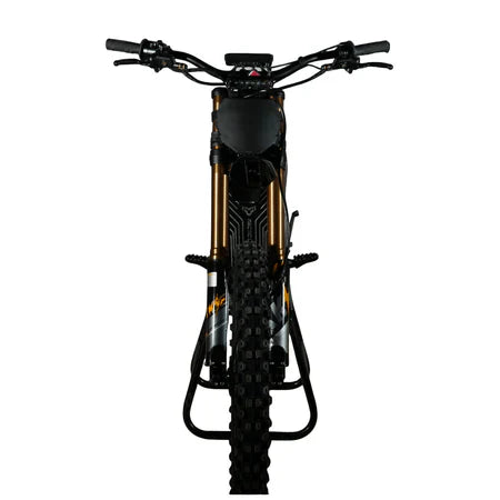 Arctic Leopard XE PRO S Enduro electric dirt bike — front three-quarter view