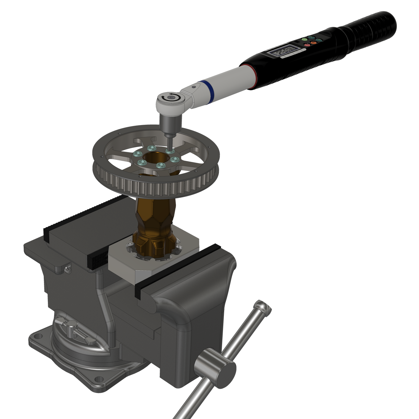 Jackshaft Install Tool for Surron LBX — assembly overview