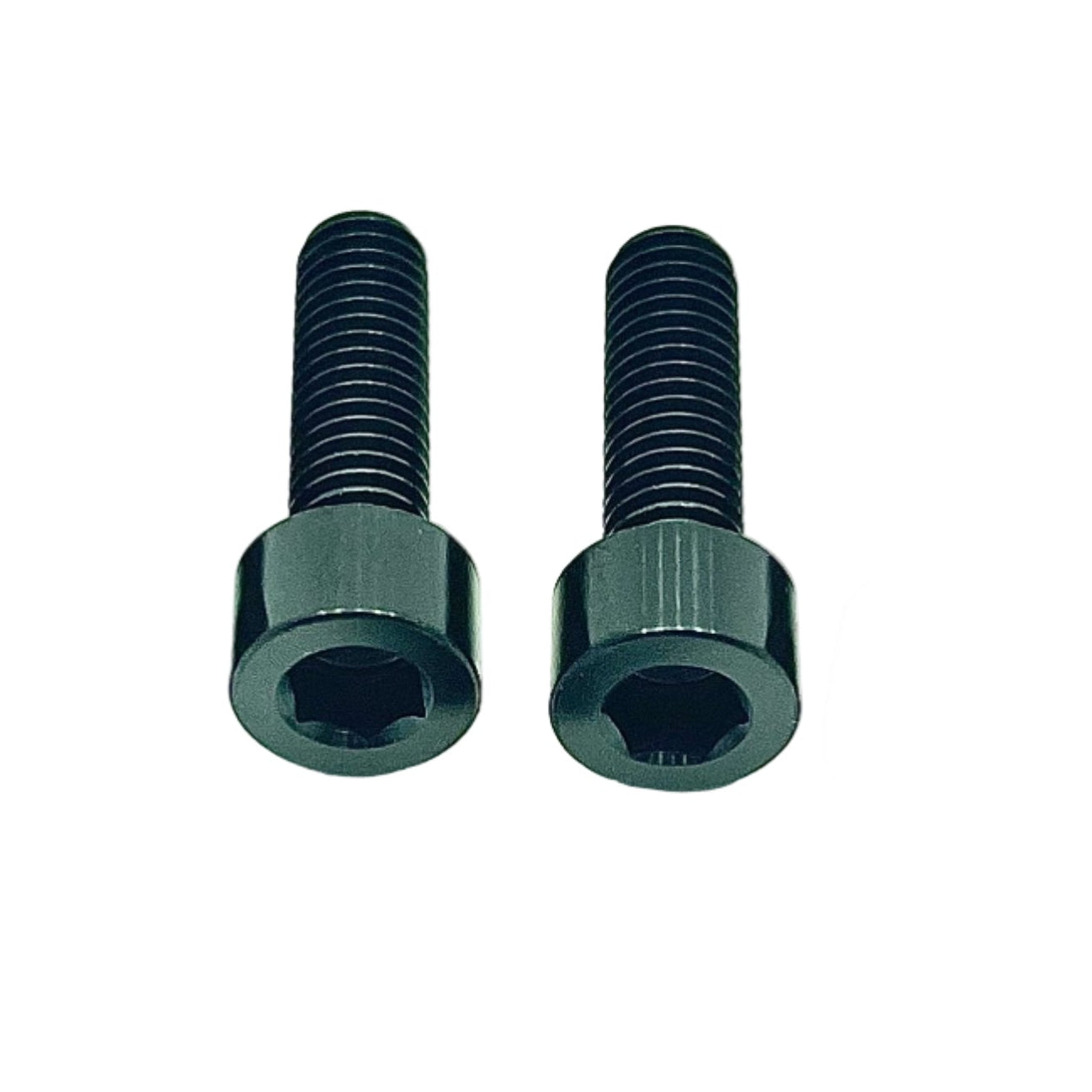 Titanium upper frame bolts for Surron LBX and E-Ride Pro — black anodized