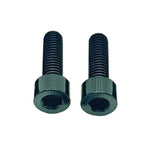 Titanium upper frame bolts for Surron LBX and E-Ride Pro — black anodized