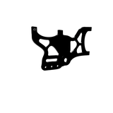 220mm Rear Dual Caliper Mount for Surron Ultra Bee — black billet bracket