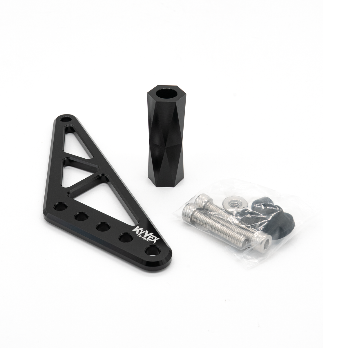 KyVex Billet Ultra Bee Foot Lock for Surron Ultra Bee — black billet finish