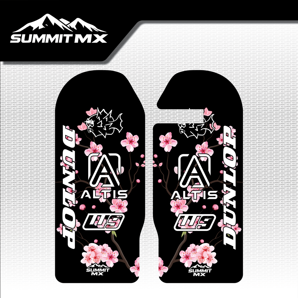 Cherry Blossom Decal for Altis Delta Fork Guards