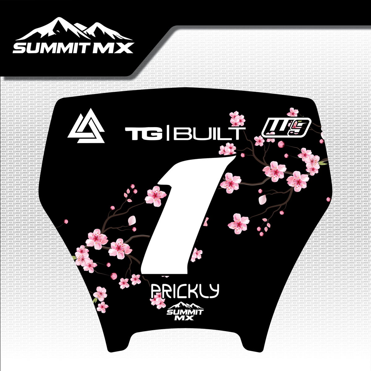 Cherry Blossom Decal for Altis Delta Number Plate