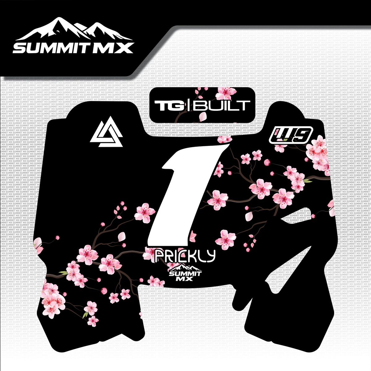 Cherry Blossom Decal for Hyper Bee Number Plate