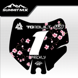 Cherry Blossom Decal for Surron LBX (2025+) Number Plate