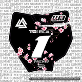 Cherry Blossom Decal for KTM 65 Number Plate