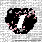Cherry Blossom Decal for ODI Number Plate