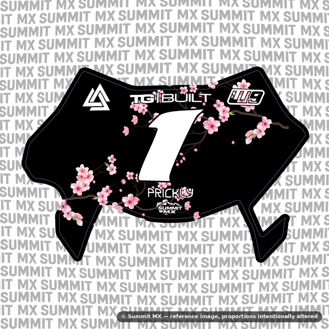 Cherry Blossom Decal for Ultra Bee Number Plate