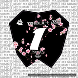 Cherry Blossom Decal for ETM RTR number plate — full graphic design