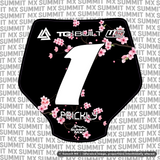 Cherry Blossom Decal for Stark Varg Number Plate
